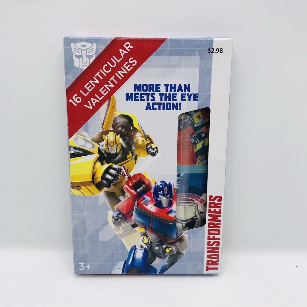 Lot of 2 Transformers Valentines Kit Lenticular 16 Cards 4 Designs Each New!